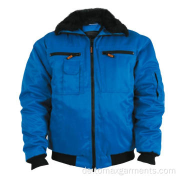 Blau mit schwarzer Interweaving Winterjacke